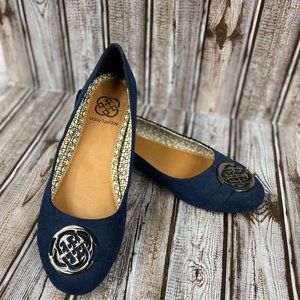 Daisy Fuentes Suede Ballet Flats